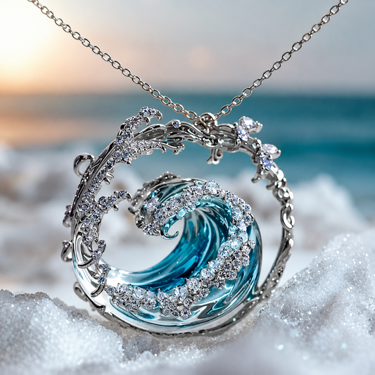 Collana Onda Di Cristallo